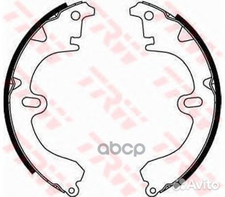 Колодки тормозные барабанные задн toyota: corol