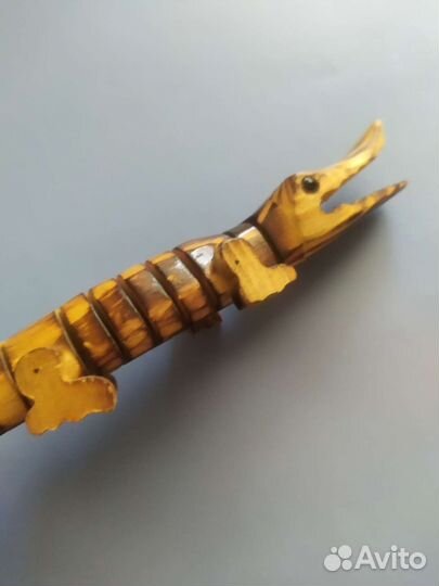 Фигурка крокодил дерево Тунис