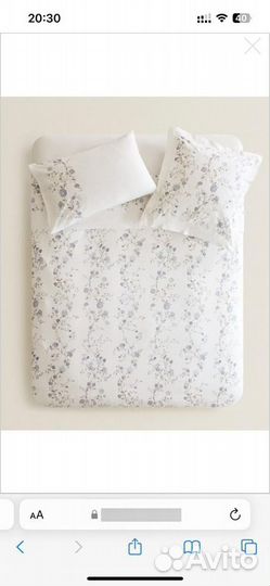 Zara home постельное белье 60/60см+150/220см