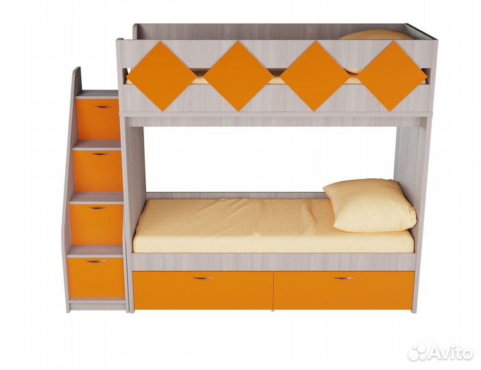 Детская двухъярусная кровать