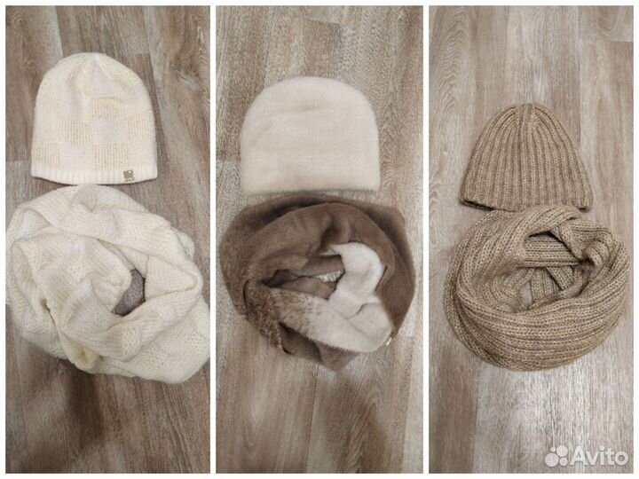 Комплект шапка, шарф (снуд)