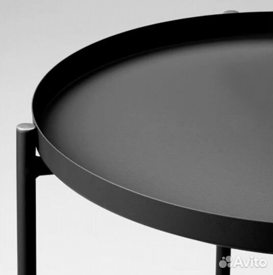 Столик новый gladom IKEA черный/белый