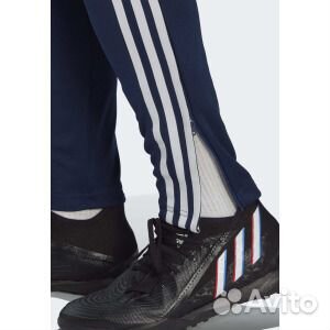 Спортивные брюки темно-синего цвета Adidas, темно