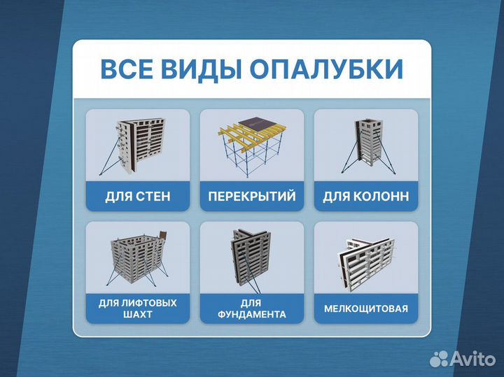 Опалубка крупнощитовая / В наличии