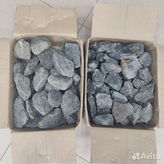 Камни для банной печи (колотый / обвалованный)