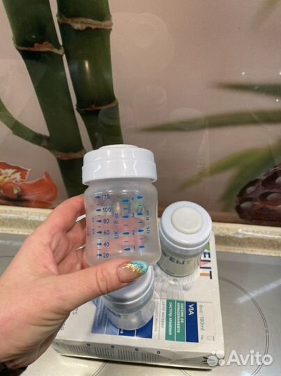 Бутылочка и контейнеры avent набор