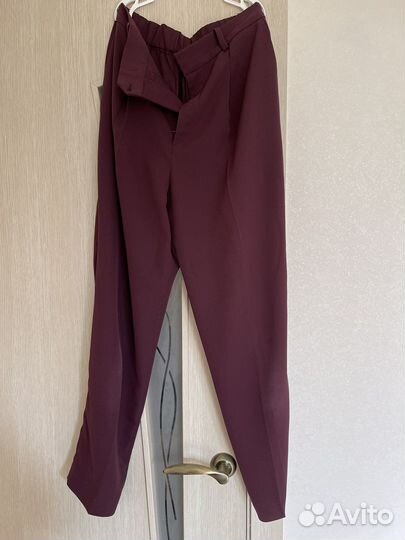 Брюки женские Uniqlo бордовые размер XS