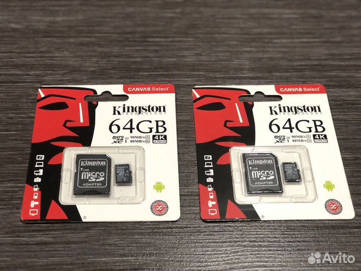Карта памяти Kingston MicroSD 64 gb