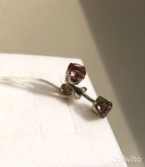 Серьги пусеты серебро 925