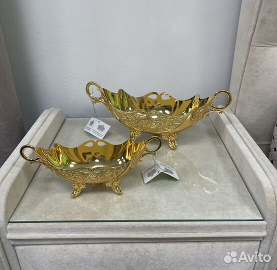 Ладья из мельхиора