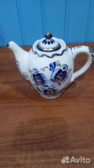 Заварочный чайник гжель конец 19 века