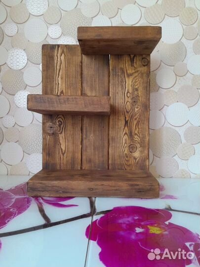 Полка настенная деревянная