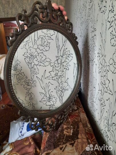 Зеркало старинное винтажное