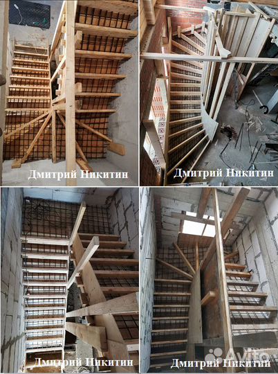 Бетонные монолитные лестницы. Частные мастера