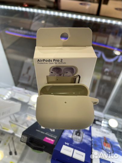 Чехол на AirPods Pro2 светло-серый