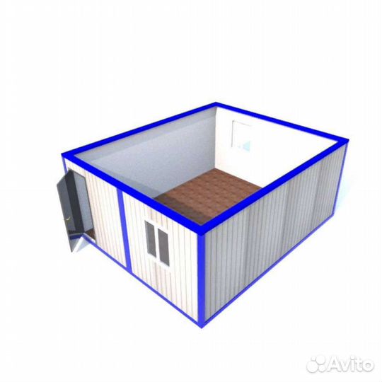 Сдвоенный блок-модуль, блок контейнер, Бытовка