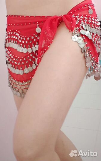 Пояс (платок) с монистами для восточных танцев