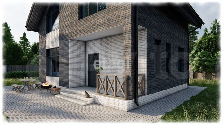 Коттедж 113 м² на участке 12 сот.