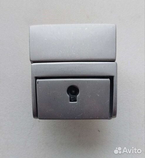 Замок портфельный матовый никель