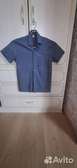 Рубашка школьная на мальчика 128- 134, р.31