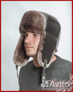 Мужская зимняя шапка ушанка