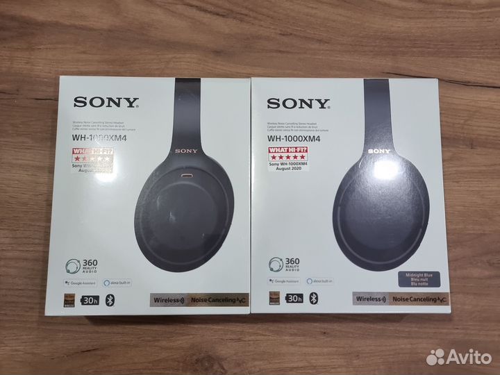 Беспроводные наушники Sony WH-1000XM4 черный