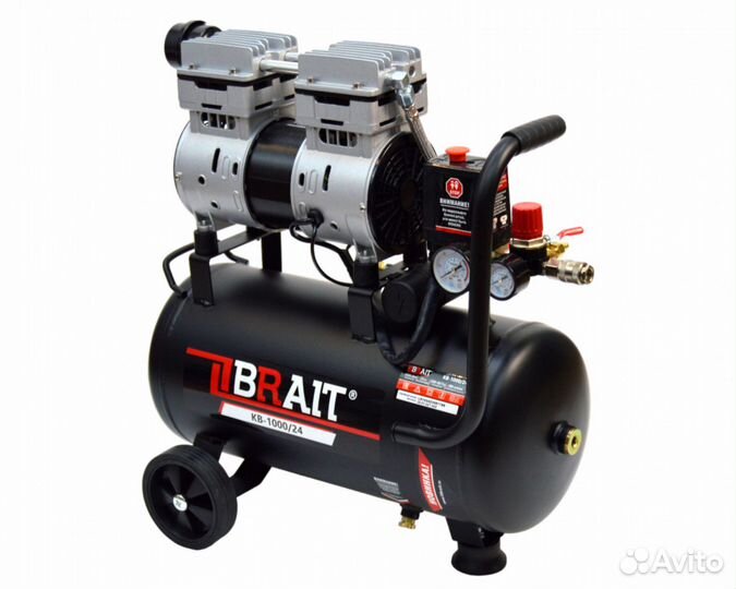 Компрессор воздушный Brait KB-1000/24 (180л/мин,24