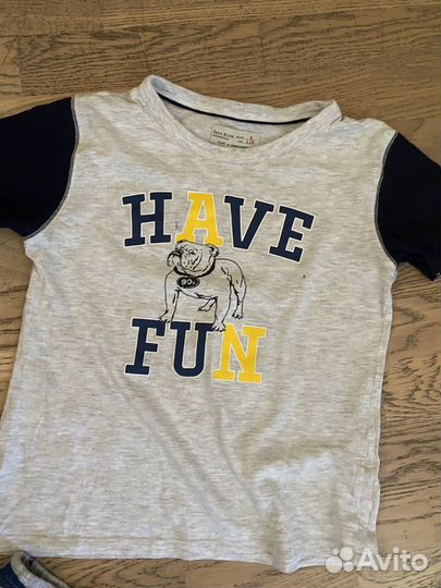 Футболки, шорты hm, zara, mothercare 116