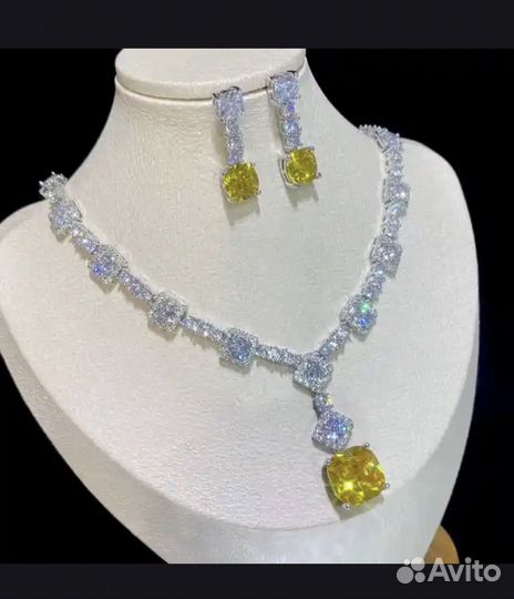 Колье ожерелье серьги