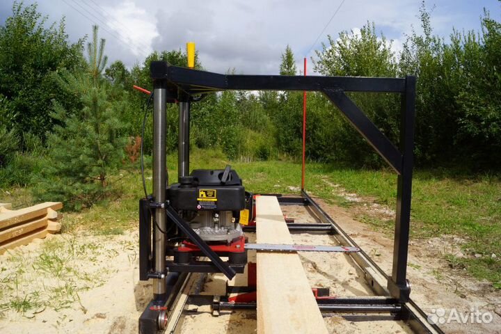 Пилорама бензиновая шинная 5.5л.с