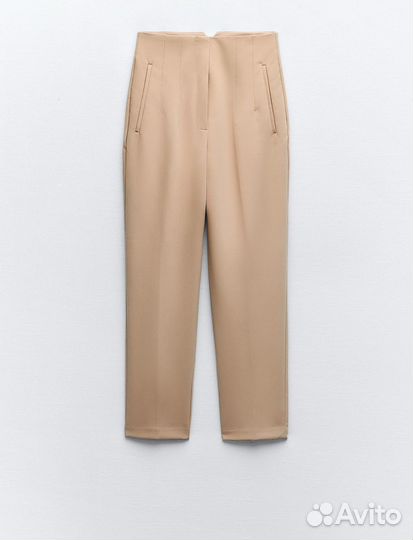 Брюки высокая посадка Zara