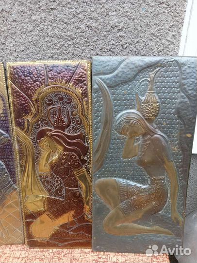 Настенное панно чеканки СССР