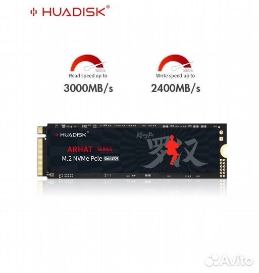 Твердотельный накопитель SSD m2 nvme 512gb huadisk