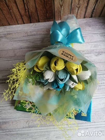 Букет из конфет на 1 сентября