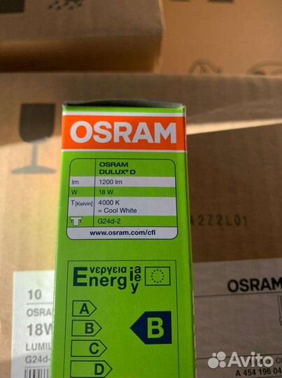 Лампа люминесцентная Osram Dulux d 18W/840