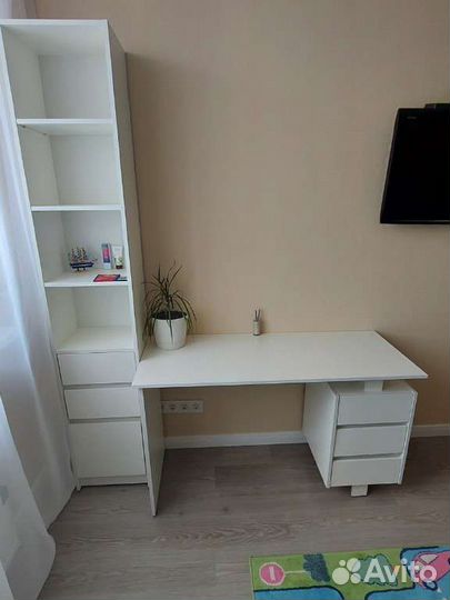 Стол письменный белый, офисный стол