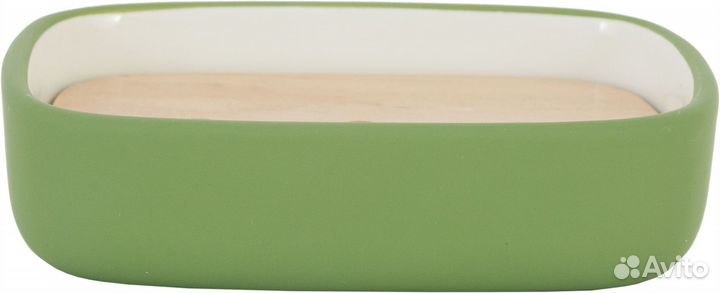 Мыльница Green Meadow керамика цвет зеленый