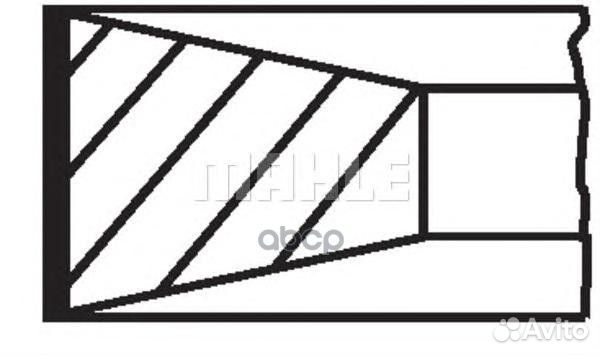 Кольца поршн. к-т на 1 цил. 00986n0 Mahle/Knecht