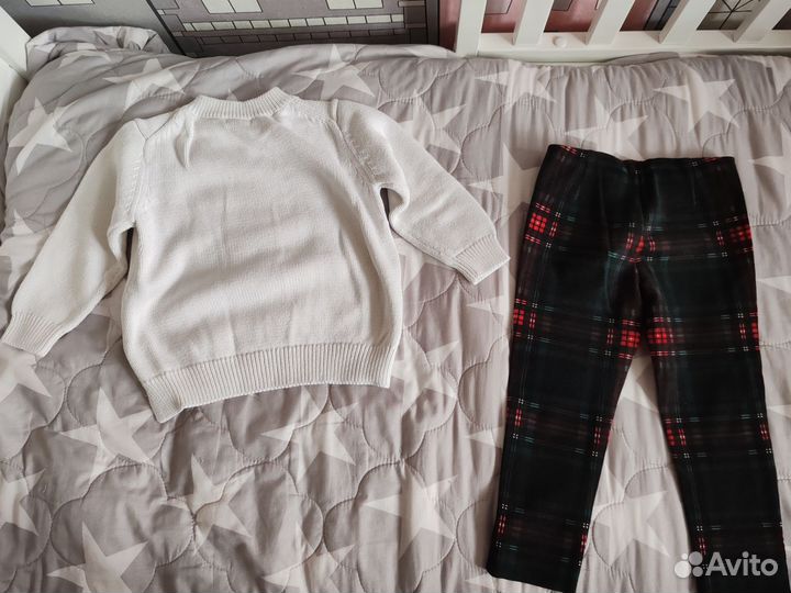 Кофта и плотные леггинсы Gulliver 98