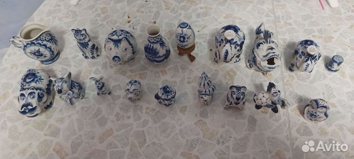 Статуэтки старая гжель