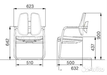 Конференц кресло Duorest ортопедическое