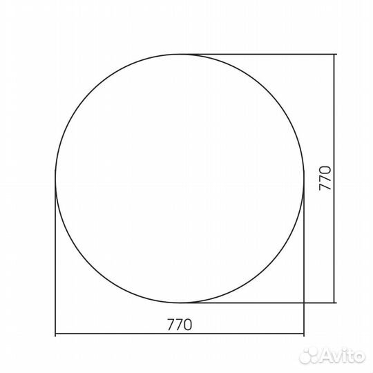 Зеркало abber Mond AG6204SSmart 77x77