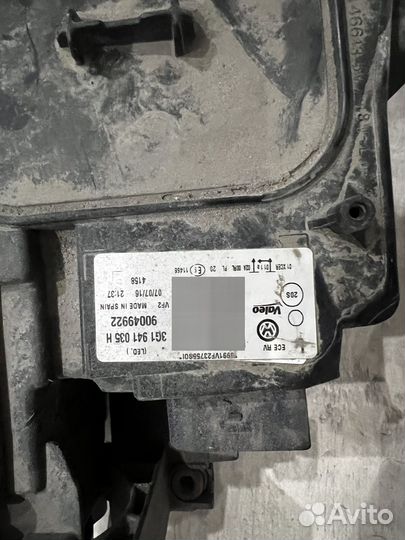 Фара Volkswagen Passat B8 Разбитая 2016