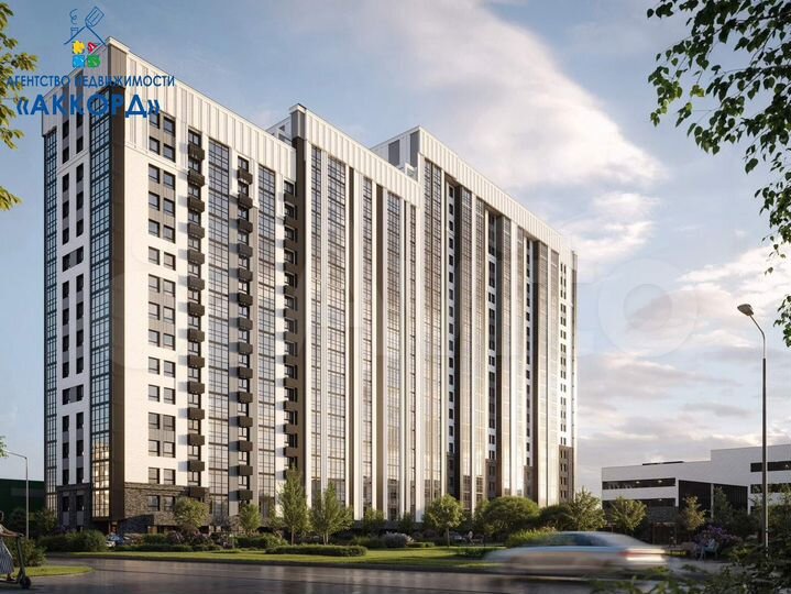 1-к. квартира, 30,8 м², 6/22 эт.