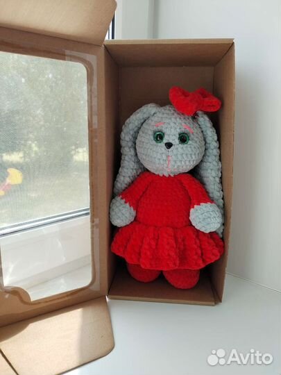 Вязаный зайка