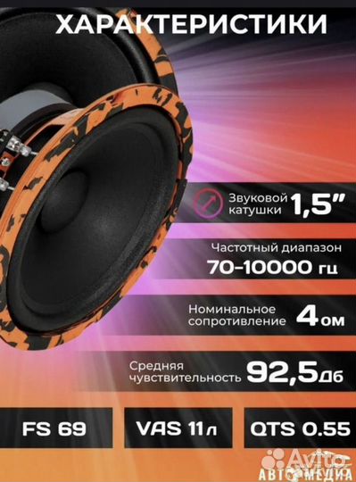 Автомобильные колонки новые