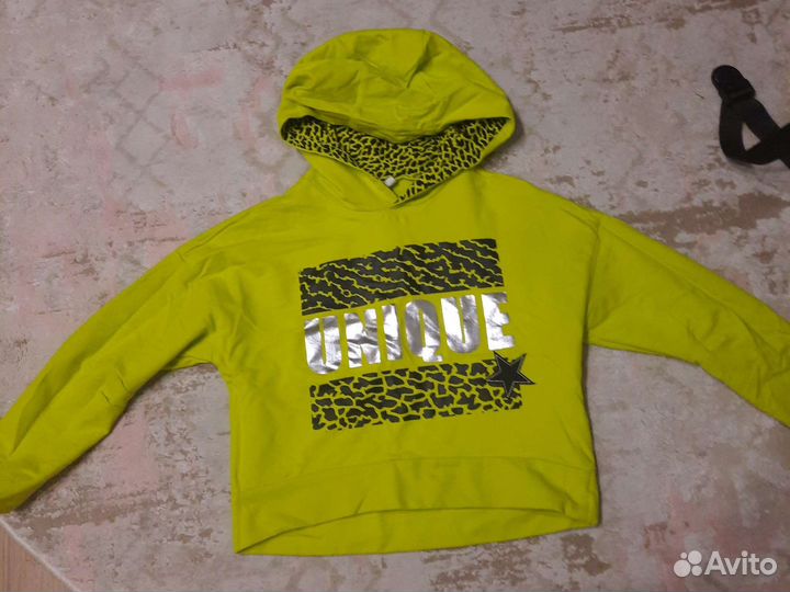 Укороченная детская толстовка для девочек