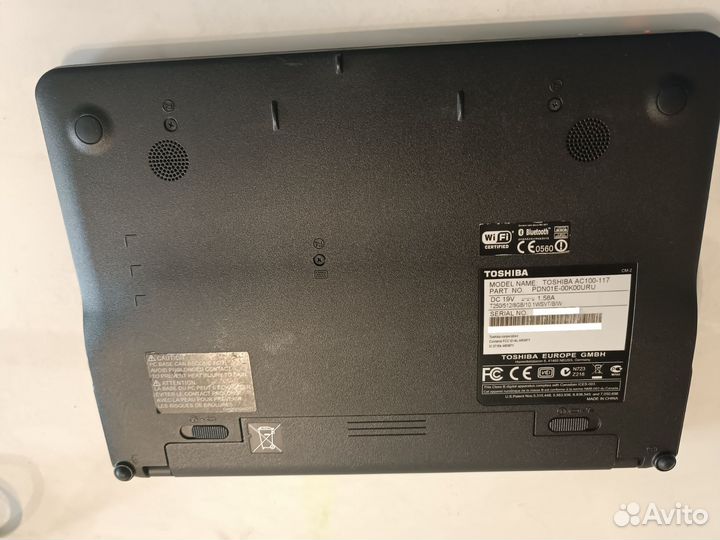 Ноутбук, нетбук Toshiba ac100-117