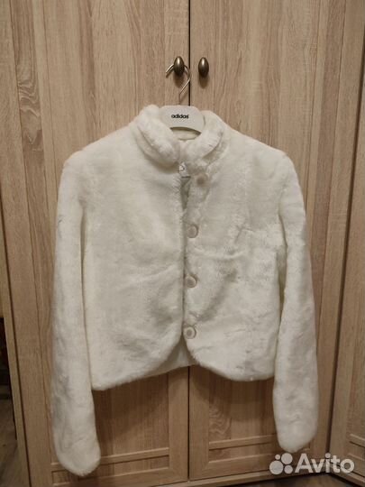 Шуба искусственная свадебная 42-44