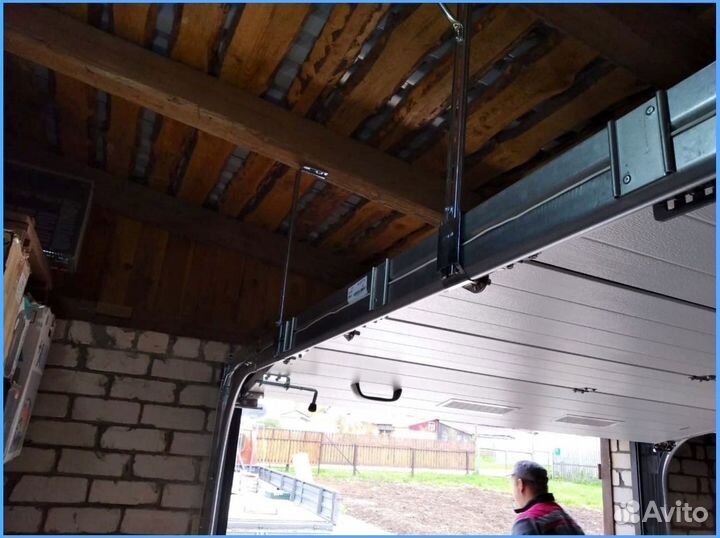 Автоматические секционные гаражные ворота
